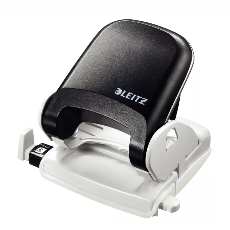 Leitz NeXXt lauaaugustaja, 30 lehte, 2 auku, 5,5 mm, A4-A6, Folio, US-Quart, metall ja plast, must 5005-00-95
