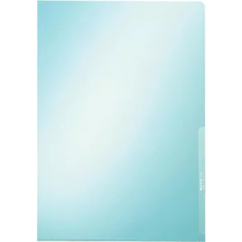 LEITZ Premium A4 dokumenditasku, PVC, sinine, 0,15 mm, avatud ülalt ja küljelt, arhiivikindel, jäik kile (4100-00-35)