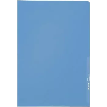 LEITZ Standard A4 dokumendikate, polüpropüleen, teraline, sinine, 0,13 mm, avatud ülalt ja küljelt, dokumendikindel, pöidla väljalõikega 4000-00-35