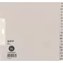 LEITZ Tauenpapier-register, A-Z, A4, poolkõrgus, 20-osaline hall, 100 g/m², 80 mm augustus, augu tugevdusega (6095-00-85)