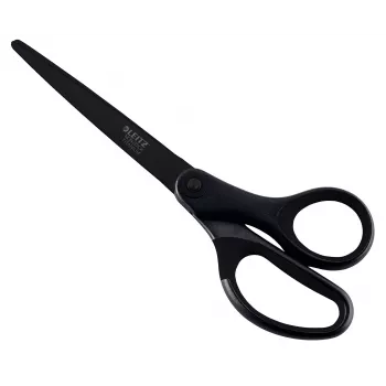 Leitz titaankvaliteediga käärid 180 mm, roostevabast terasest terad titaankattega, ergonoomilised pehme haardega käepidemed, must/punane, paberi ja kanga jaoks 5419-60-95