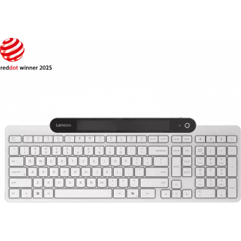 Lenovo Bluetooth-klaviatuur iselaadimisfunktsiooniga (Cloud Grey) GY41R69590