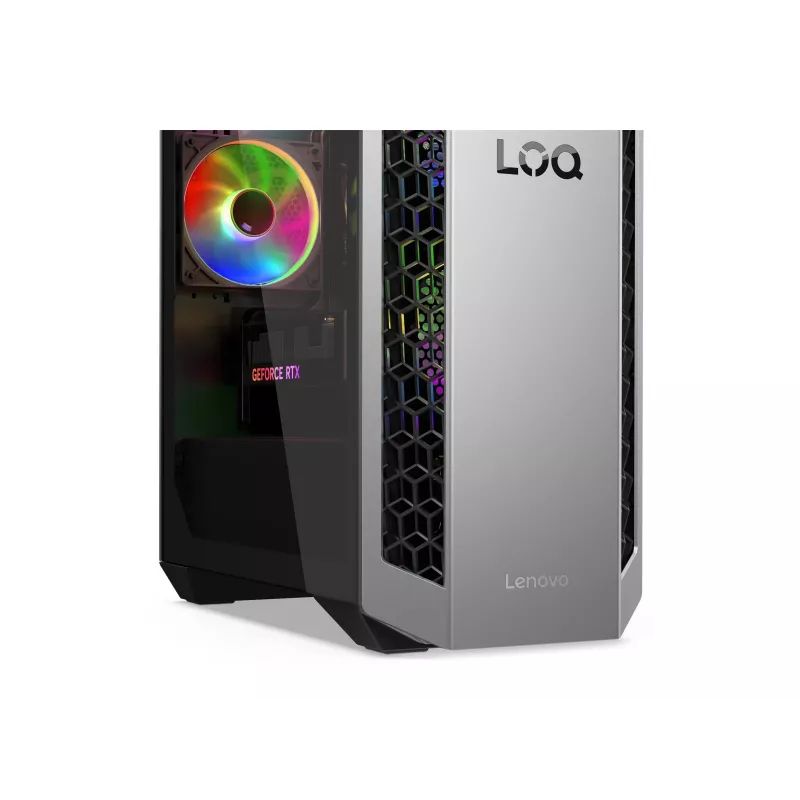 Lenovo LOQ Tower 26ADR10 mängudesktopp, AMD Ryzen 7 8745HX, 16GB DDR5, 1TB NVMe SSD, NVIDIA GeForce RTX 5050 8GB, Windows 11 Home, 2-aastane garantii, Raven Black