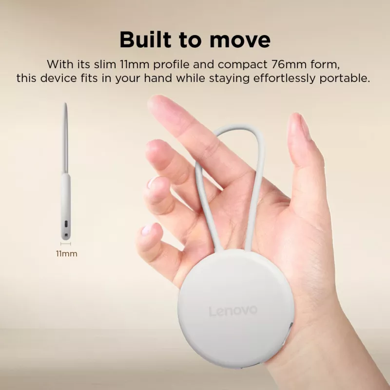 Lenovo Slim USB-C Hub GX91V16416 jaotur, HDMI 2.1, USB 10 Gbps, Seashell