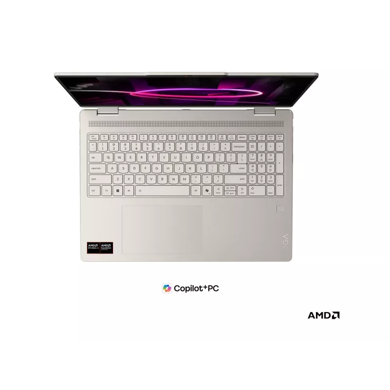 Lenovo Yoga 7 2-in-1 16AGP11 AMD 16 inch OLED Touchscreen 2-in-1 sülearvuti, AMD Ryzen AI 5 435, 16GB RAM, 512GB SSD, AMD Radeon 840M, Windows 11 Home, Seashell