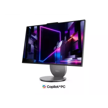 Lenovo Yoga AIO 27IPH11 All-in-One PC, 27 tolli QHD IPS ekraan, Intel Core Ultra 7, 32GB RAM, 1TB SSD, Windows 11 Home, Luna Grey