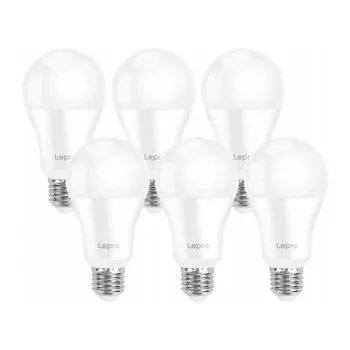 LEPRO 100080-DW-EU-6 LED-pirn E27 A60 13W (100W ekvivalent) 1521lm 6500K päevavalgus, 6-pakk