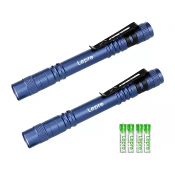 LEPRO 120023L-BU-2 LED-taskilamp, 1000 luumenit, suumitav, IPX4, 2-pakk, must