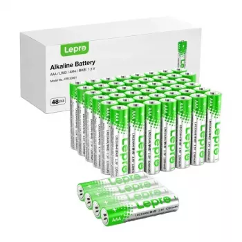 LEPRO 130001-48 AAA R3 leelispatareid, 48-pakk | 1,5V pika kasutuseaga, elavhõbedavabad