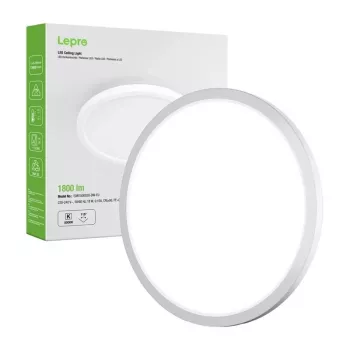 LEPRO 1500038 LED Laevalgusti 18W 1800lm 4000K Looduslik Valge IP54 Lae lähedale paigaldatav