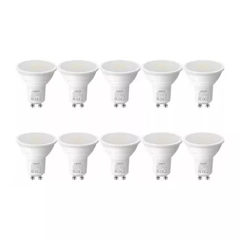 LEPRO 200081-DW-EU-10 GU10 LED-pirn, 4,5W, 345 lm, 6500K päevavalgus, 100° valgusnurk, 10 tk pakk