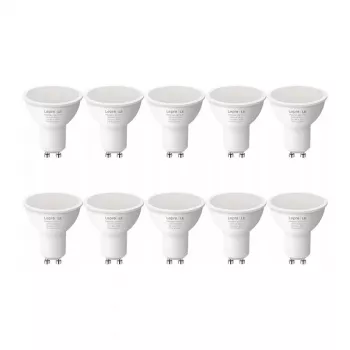 LEPRO 200081-WW-EU-10 GU10 LED-pirn, 4,5W (50W ekvivalent), 345 lm, 2700K soe valge, 100° valgusnurk, mittedimeritav, 10-pakk