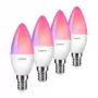 LEPRO BC1-EU-4 C37 RGBCW Wi-Fi LED-pirn E14 4.5W 400lm Reguleeritav valge + RGB nutikas küünlapirn