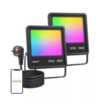 Lepro F1 50W LED-prožektor IP65 5000Lm 5000K päevavalgus seinale kinnitatav