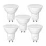 LEPRO GU10 LED-pirn 4,5W (50W ekvivalent), 345 lm, päevavalgus 5000K, 100° valgusnurk, mitte-hämardatav, 5-pakk