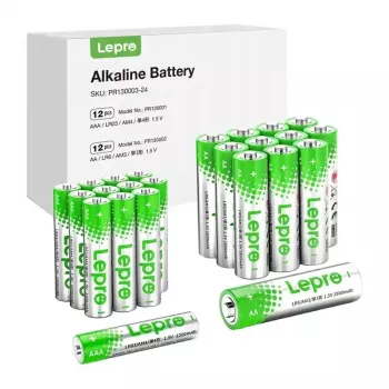 LEPRO PR130003-24 AA/AAA leelispatareid, 24-pakk | 1.5V pikaajaline toide