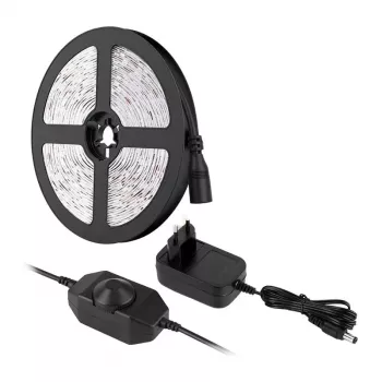LEPRO PR4100067-WW-EU 5m LED-riba soe valge 3000K 300 LED-i SMD 2835 12W 1000lm hämardatav EU-pistikuga