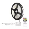 LEPRO PR410049-DWW-EU RGB LED-valgusriba, 5m, 150 LED-i, 24-klahviga IR-pult, hämardatav, isekleepuv, 12V, siseruumidesse