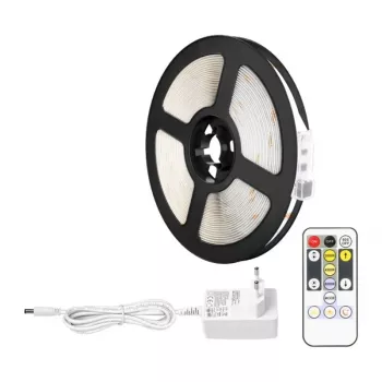 LEPRO PR410049-DWW-EU RGB LED-valgusriba, 5m, 150 LED-i, 24-klahviga IR-pult, hämardatav, isekleepuv, 12V, siseruumidesse