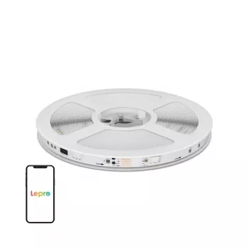 Lepro S1 5m Wi-Fi Bluetooth RGBIC LED-riba – 150 LED-i, 16M värvi, rakenduse ja hääljuhtimine