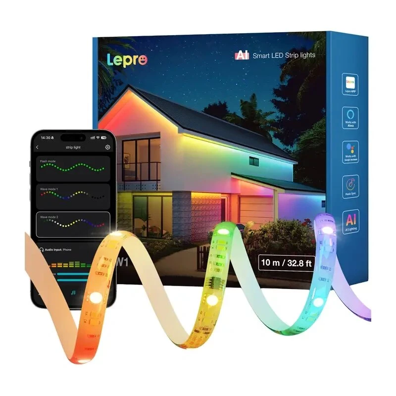 Lepro SW1 10m Wi-Fi Bluetooth RGBIC LED Ribavalgust