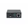 LevelONE GVM-2000 Smart Gigabit RJ45 to SFP Media Converter, 19-Inch Rack Mount Compatible, 10/100/1000 Mbps
