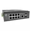 LevelOne tööstuslik PoE+ kommutaator 8x 2.5G PoE, 2x 1G, 2x 10G SFP+ üleslingid, haldamata, DIN-liistule, IP30