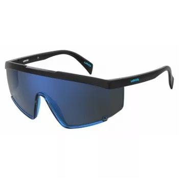 Levi's LV-1008-S-OY4 Unisex Shield Päikeseprillid - Must raam, hallid läätsed, UV400