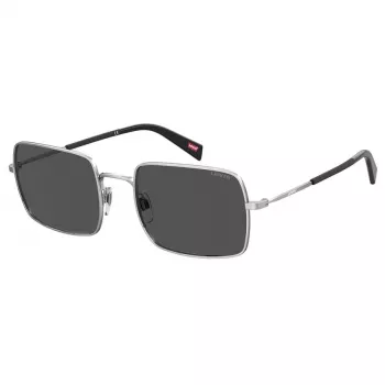 LEVI'S LV-1019-S-010 Unisex Päikeseprillid - Must Raam Hallid Läätsed 57mm