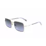 LEVI'S LV-1019-S-BL Unisex Ristkülikukujulised Päikeseprillid - Must Raam Suitsuhall Lääts 57mm