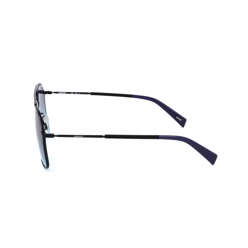 LEVI'S LV-1021-S-807 Unisex Päikeseprillid - Must atsetaatraam, hallid polükarbonaat läätsed, 58 mm