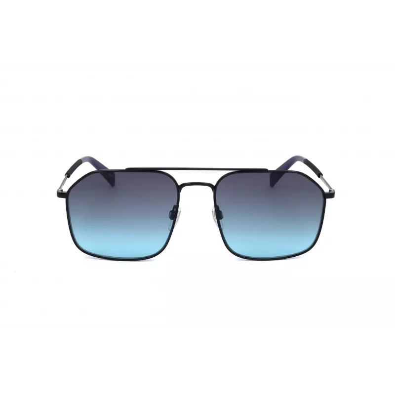 LEVI'S LV-1021-S-807 Unisex Päikeseprillid - Must atsetaatraam, hallid polükarbonaat läätsed, 58 mm