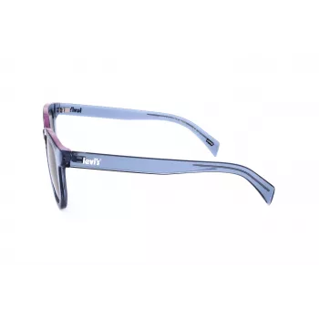 LEVI'S LV-1022-S-PJP Unisex Ristkülikukujulised Päikeseprillid - Havana atsetaatraam, Rohelised polariseeritud läätsed, 51mm