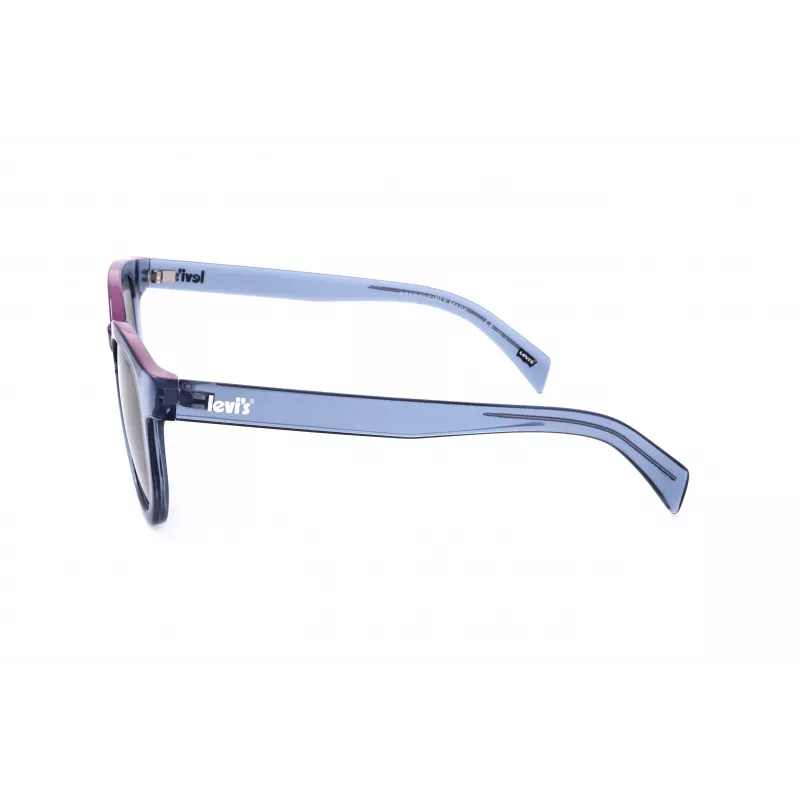 LEVI'S LV-1022-S-PJP Unisex Ristkülikukujulised Päikeseprillid - Havana atsetaatraam, Rohelised polariseeritud läätsed, 51mm