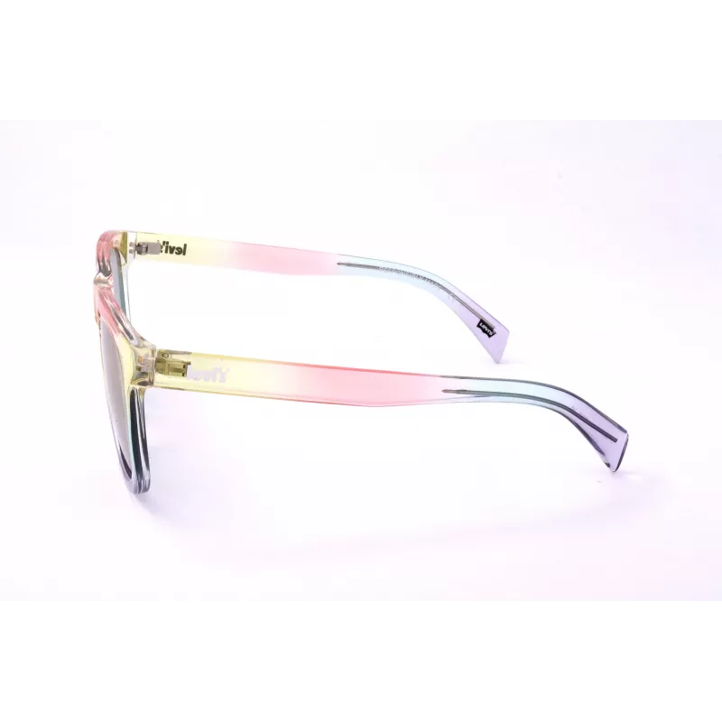 LEVI'S LV-1023-S-F74 Unisex Päikeseprillid Havana Atsetaatraamiga Hallid Polükarbonaat Läätsed 53mm