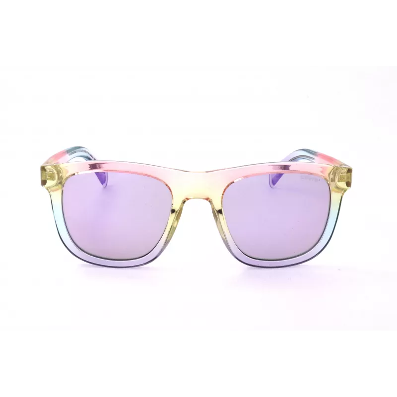 LEVI'S LV-1023-S-F74 Unisex Päikeseprillid Havana Atsetaatraamiga Hallid Polükarbonaat Läätsed 53mm