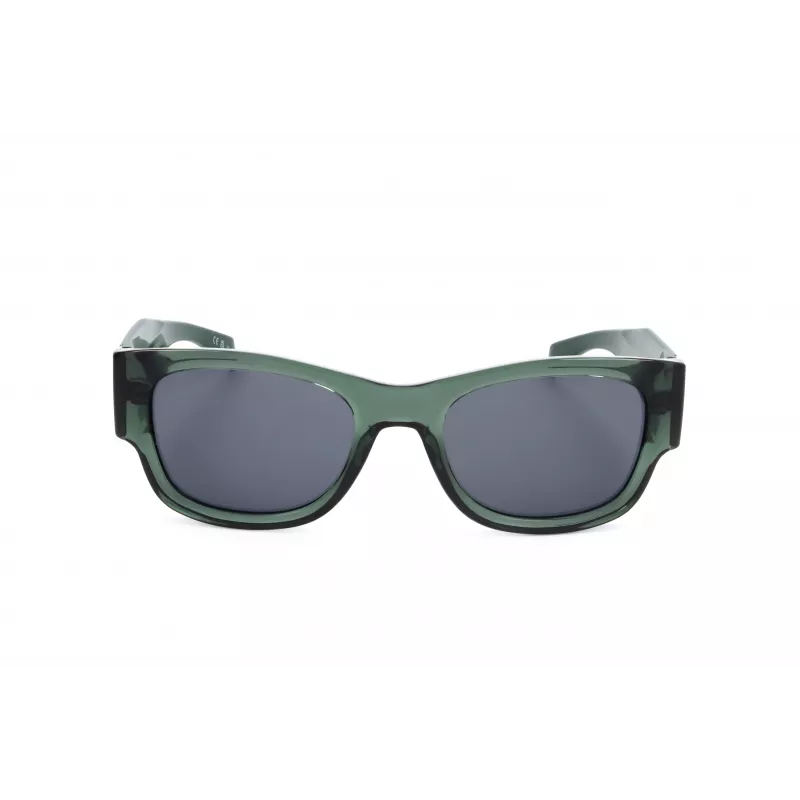 LEVI'S LV-1033-S-1ED Unisex Ristkülikukujulised Päikeseprillid - Must Raam Hallid Läätsed 53mm