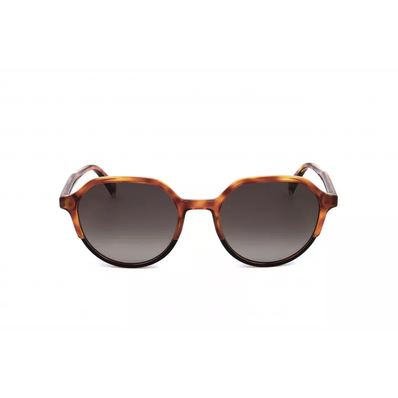 LEVI'S LV-5023-S-581 Unisex Päikeseprillid Havana atsetaatraamiga, hallid polükarbonaat läätsed, 54 mm