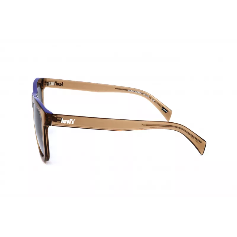 LEVI'S LV1023S09GB Unisex Päikeseprillid - Matt Must Raam, Hall Lääts, 53mm