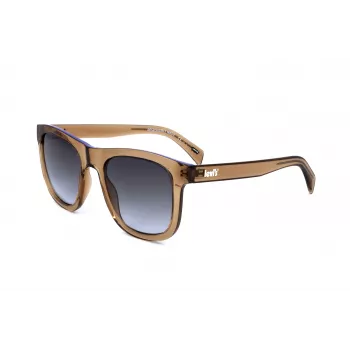 LEVI'S LV1023S09GB Unisex Päikeseprillid - Matt Must Raam, Hall Lääts, 53mm