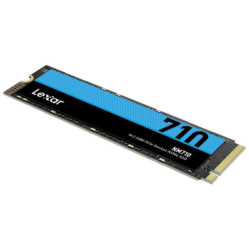 LEXAR NM710 500GB M.2 2280 PCIe Gen4x4 NVMe SSD - 5000MB/s lugemiskiirus, 2600MB/s kirjutamiskiirus