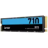 LEXAR NM710 500GB M.2 2280 PCIe Gen4x4 NVMe SSD - 5000MB/s lugemiskiirus, 2600MB/s kirjutamiskiirus