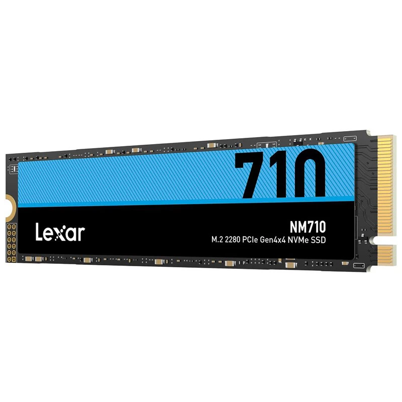 LEXAR NM710 500GB M.2 2280 PCIe Gen4x4 NVMe SSD - 5000MB/s lugemiskiirus, 2600MB/s kirjutamiskiirus