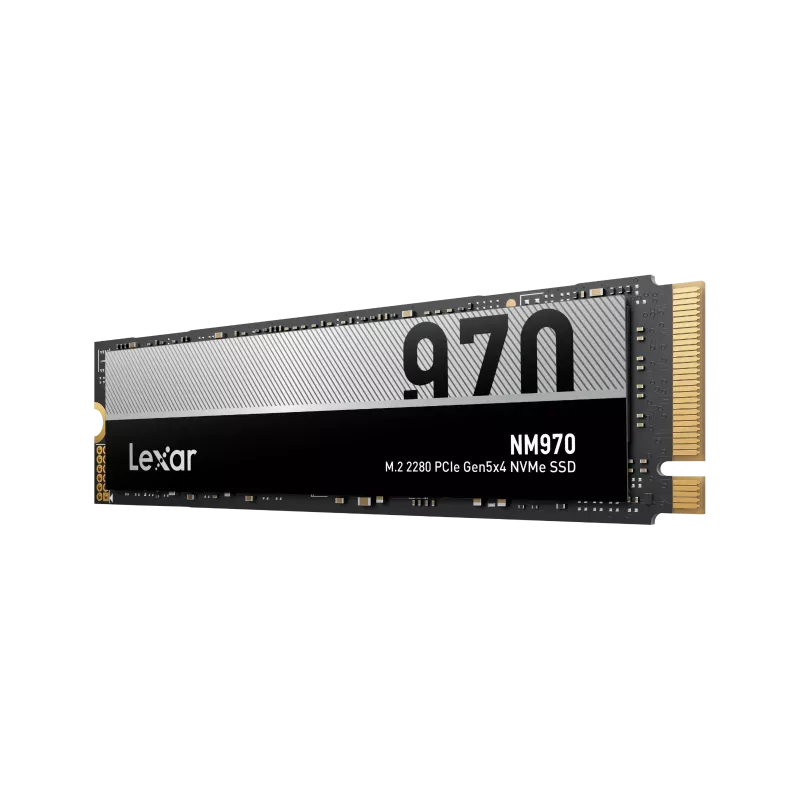 Lexar NM970 1TB PCIe Gen5x4 M.2 2280 NVMe SSD - 11000MB/s lugemiskiirus, 10000MB/s kirjutamiskiirus