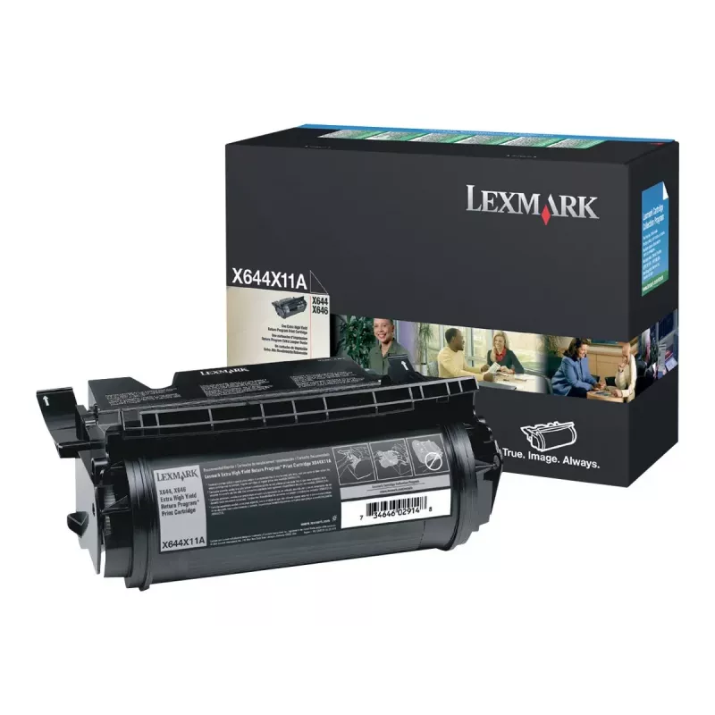 Lexmark Black Original Toner Cartridge LCCP, LRP