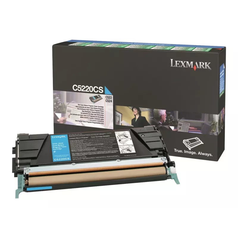 Lexmark C5220CS Cyan toonerikassett - originaal - printeritele C522, C524, C530, C532, C534