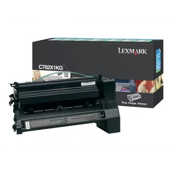Lexmark C782X1KG Musta toonerikassett - jaoks C782dn, C782dtn, C782n, X782e, X782e MFP, X782e Page Plus Solution