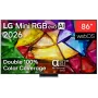 LG 86MRGB87B3B 86-tolline 4K UHD Smart TV Mini LED (Mini RGB) tehnoloogiaga, webOS 23, α7 AI protsessor 4K Gen6, must