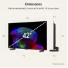 LG Electronics OLED42C6ELB 42-tolline 4K OLED TV, must, 120 Hz, kolme tuuneriga, webOS Smart TV
