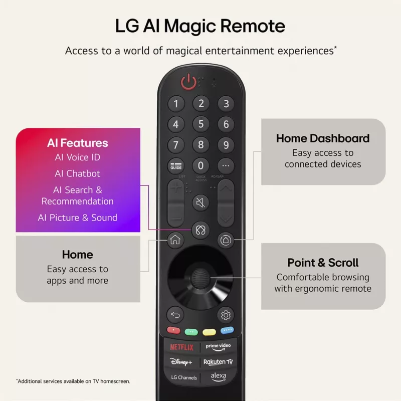 LG Electronics OLED42C6ELB 42-tolline 4K OLED TV, must, 120 Hz, kolme tuuneriga, webOS Smart TV